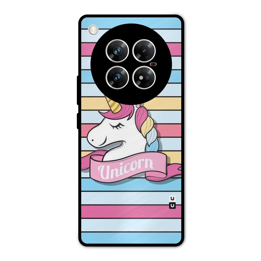 Unicorn Stripes Metal Back Case for Infinix Zero 40 5G
