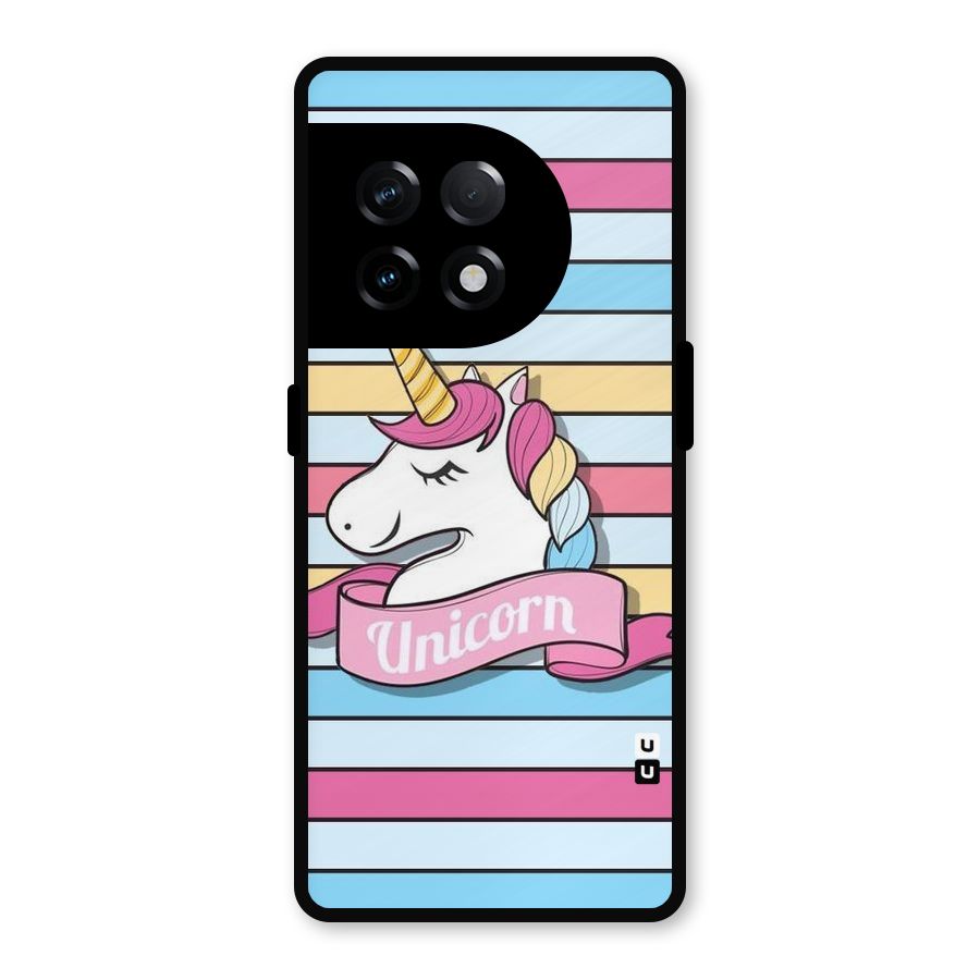 Unicorn Stripes Metal Back Case for OnePlus 11R