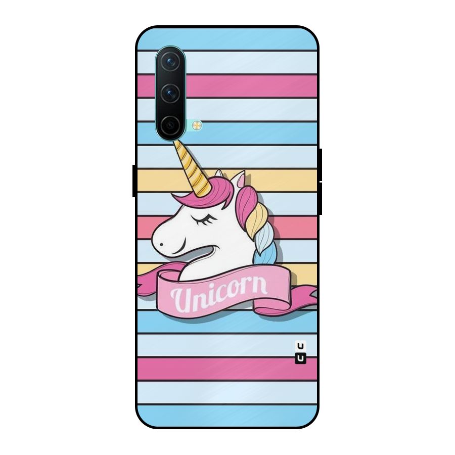 Unicorn Stripes Metal Back Case for OnePlus Nord CE 5G