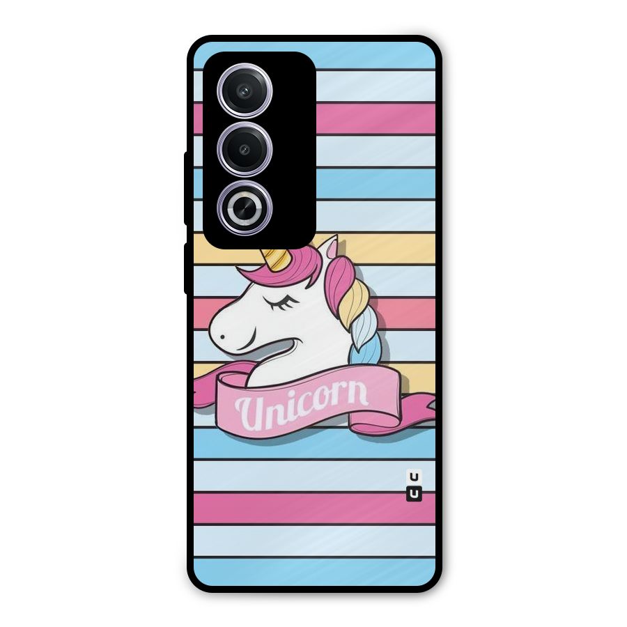 Unicorn Stripes Metal Back Case for Oppo A3 Pro