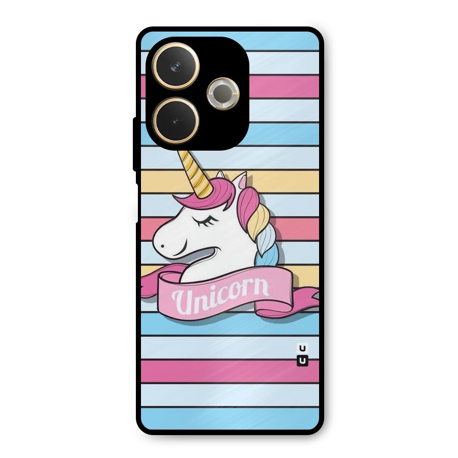 Unicorn Stripes Metal Back Case for Oppo A5 Pro