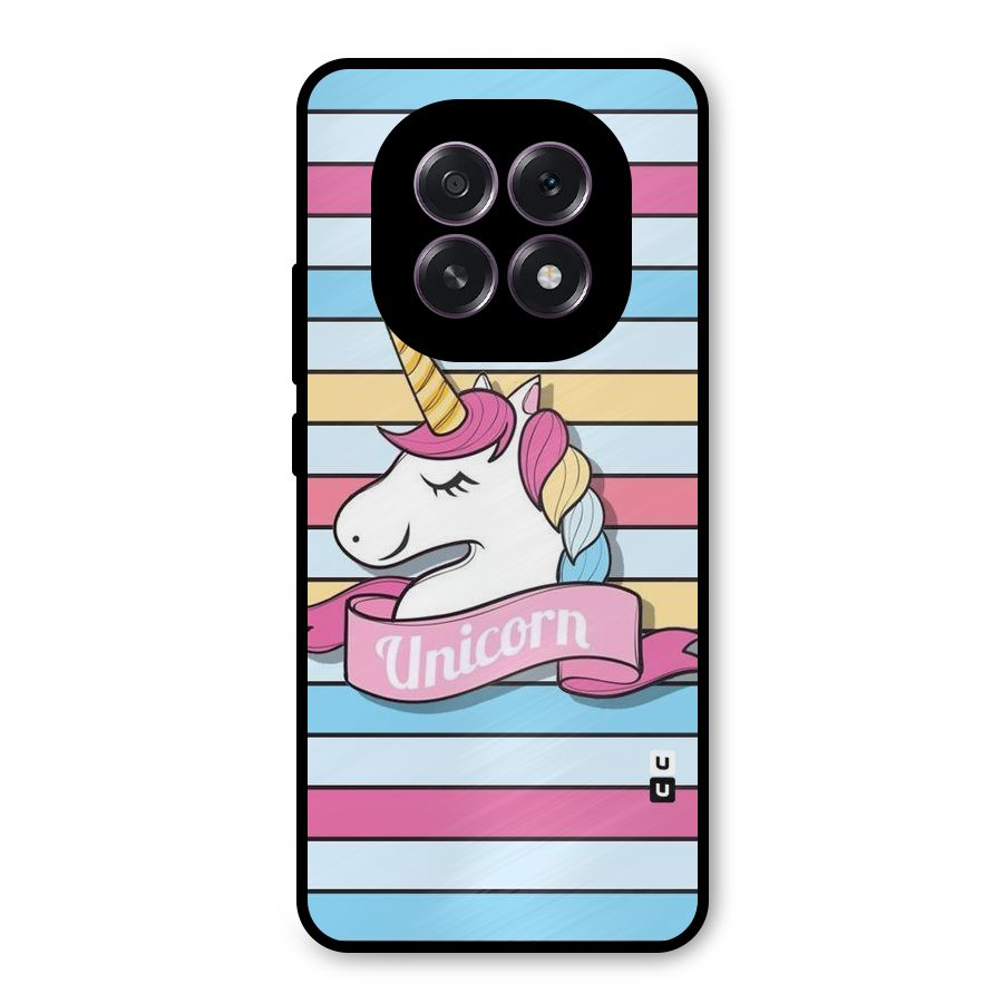 Unicorn Stripes Metal Back Case for Oppo F29
