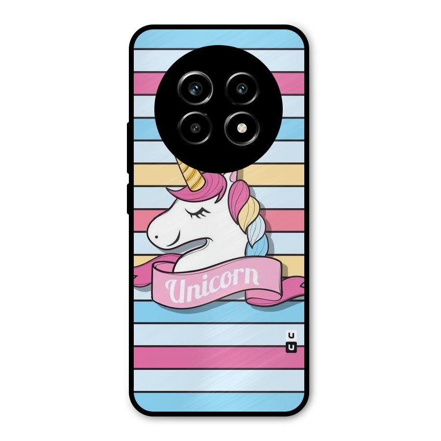 Unicorn Stripes Metal Back Case for Realme 13 Pro