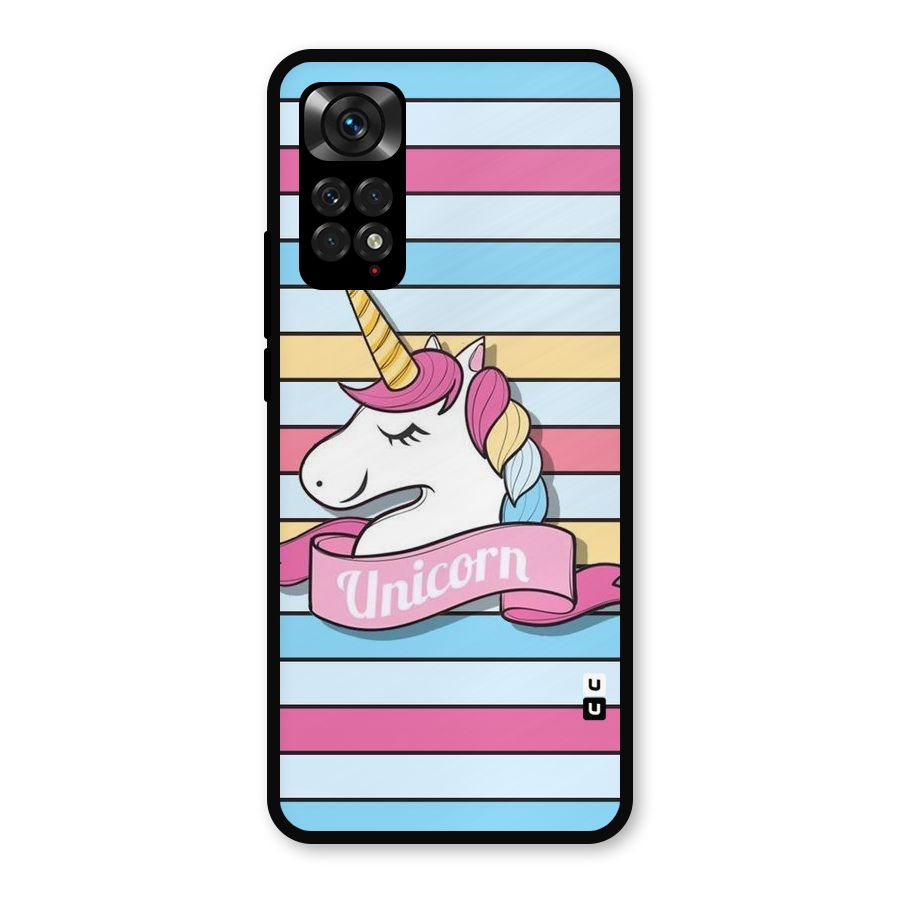 Unicorn Stripes Metal Back Case for Redmi Note 11s
