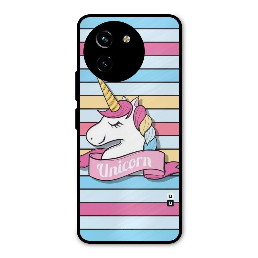 Unicorn Stripes Metal Back Case for Vivo T3x