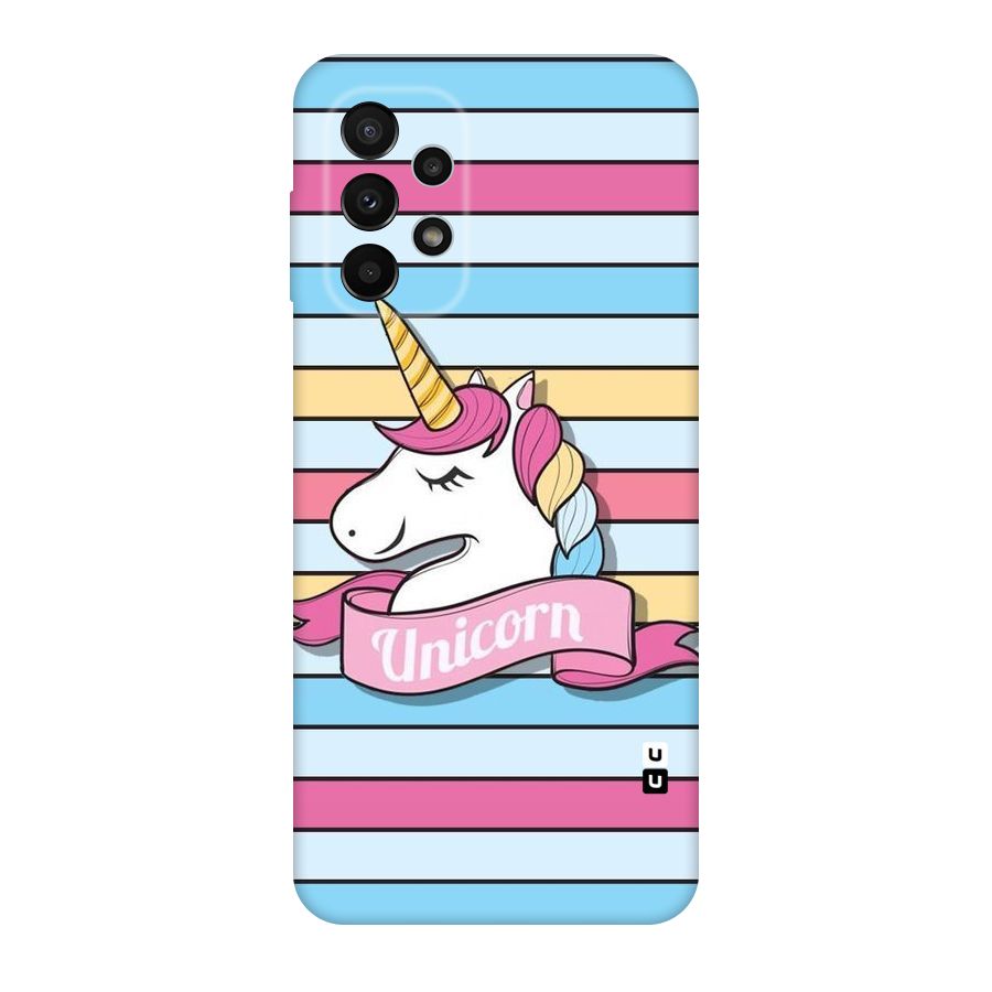 Unicorn Stripes Original Polycarbonate Back Case for Galaxy A23