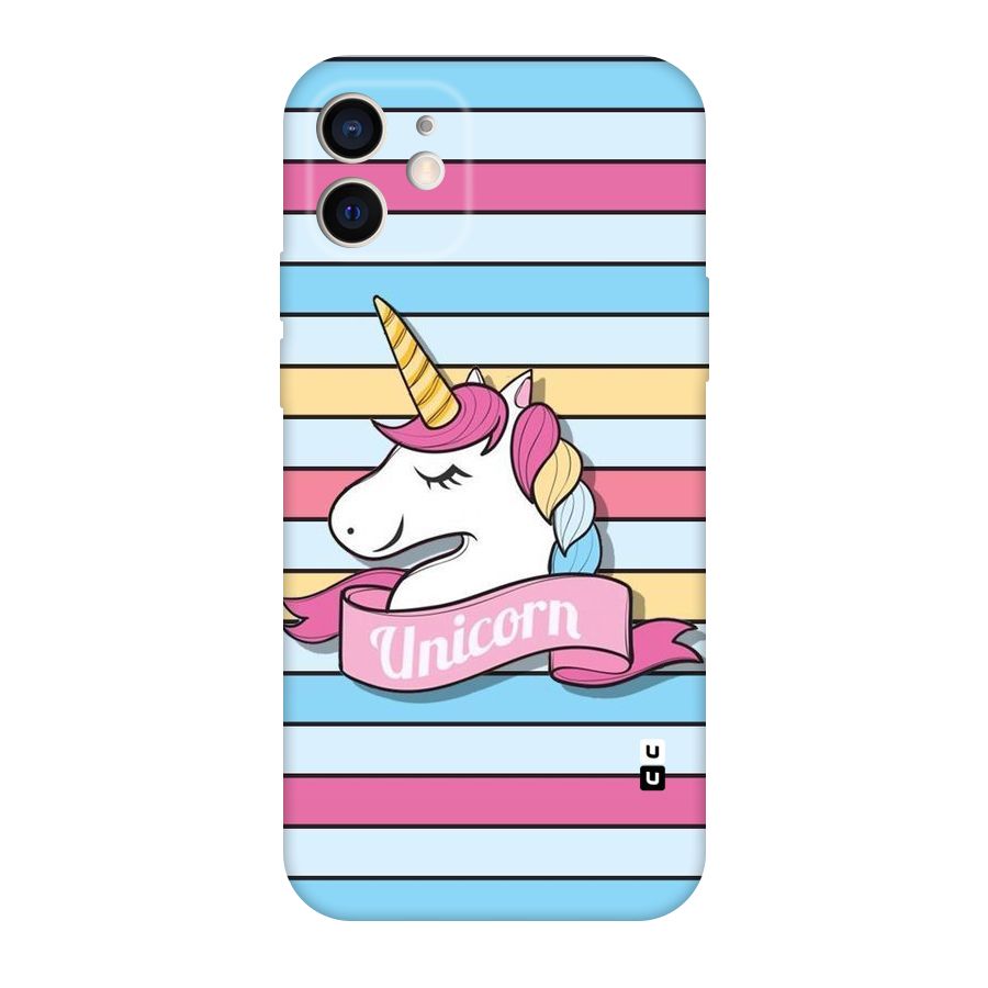 Unicorn Stripes Original Polycarbonate Back Case for iPhone 12