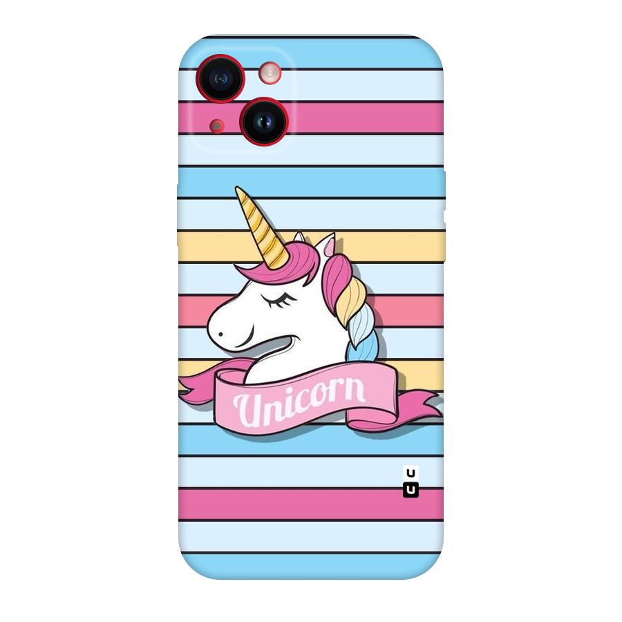 Unicorn Stripes Original Polycarbonate Back Case for iPhone 14 Plus