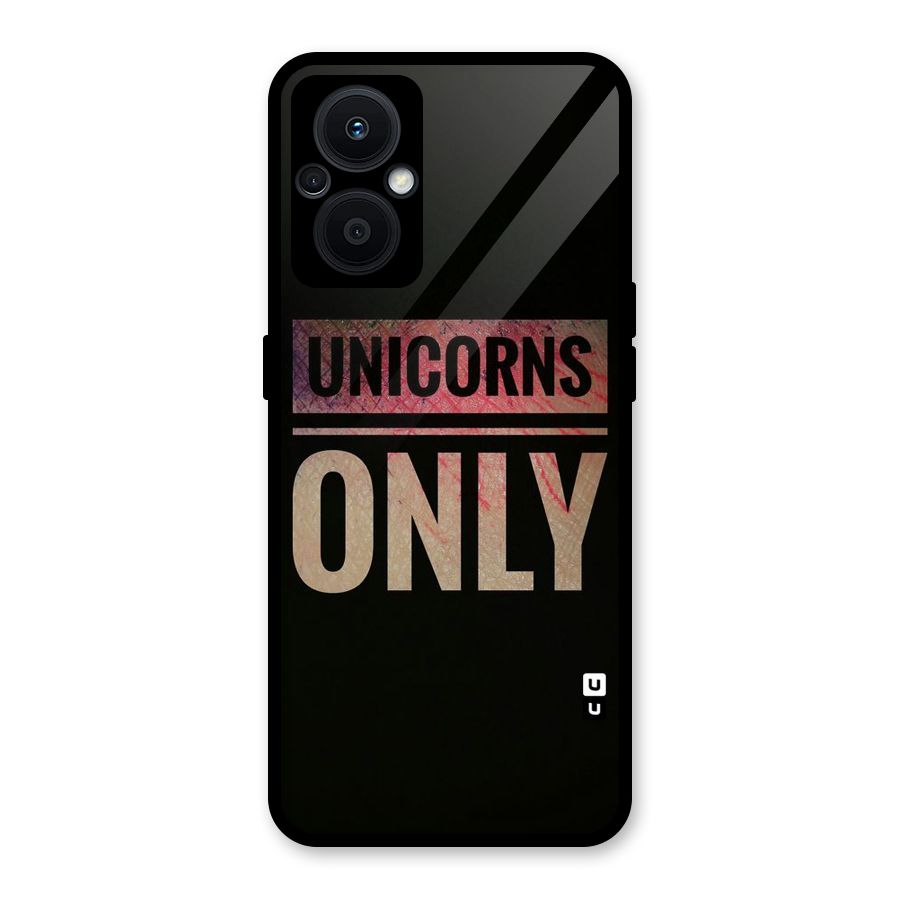 Unicorns Only Glass Back Case for Oppo F21s Pro 5G