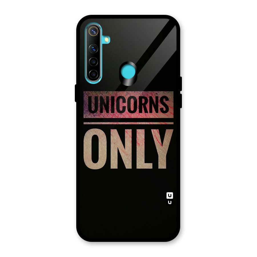 Unicorns Only Glass Back Case for Realme Narzo 10