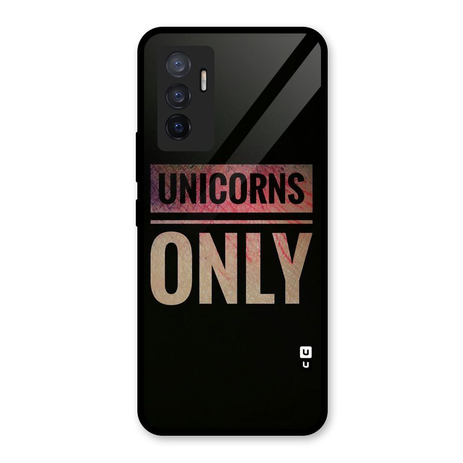 Unicorns Only Glass Back Case for Vivo V23e