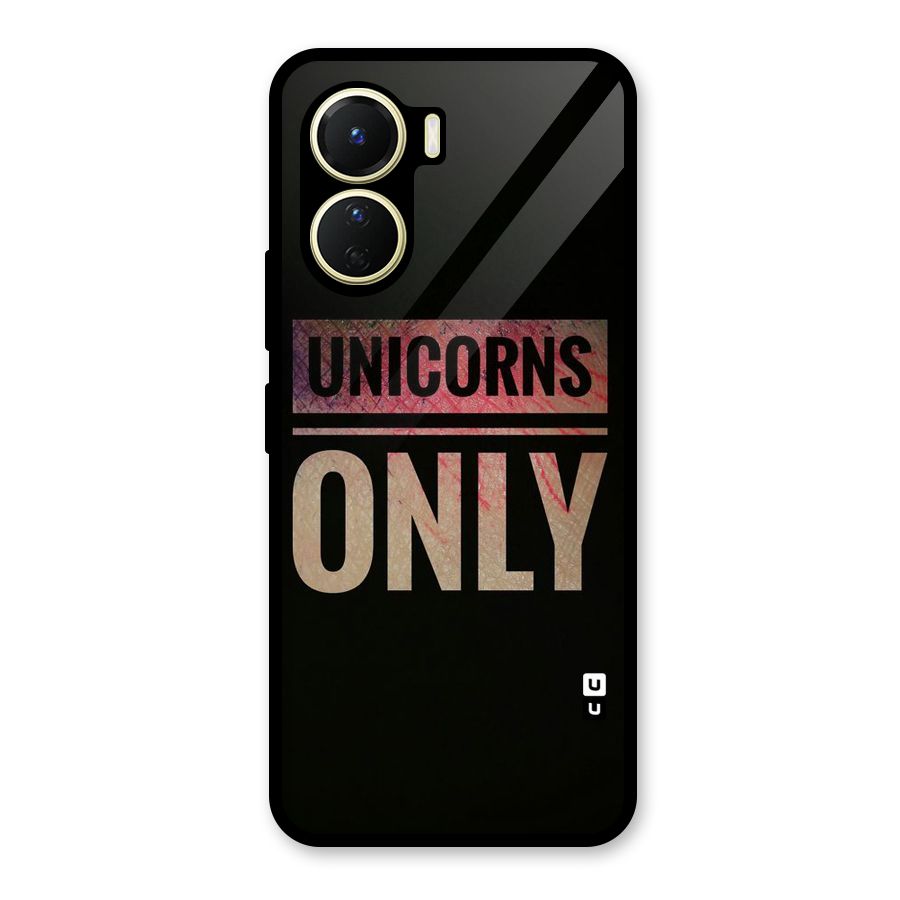 Unicorns Only Glass Back Case for Vivo Y56