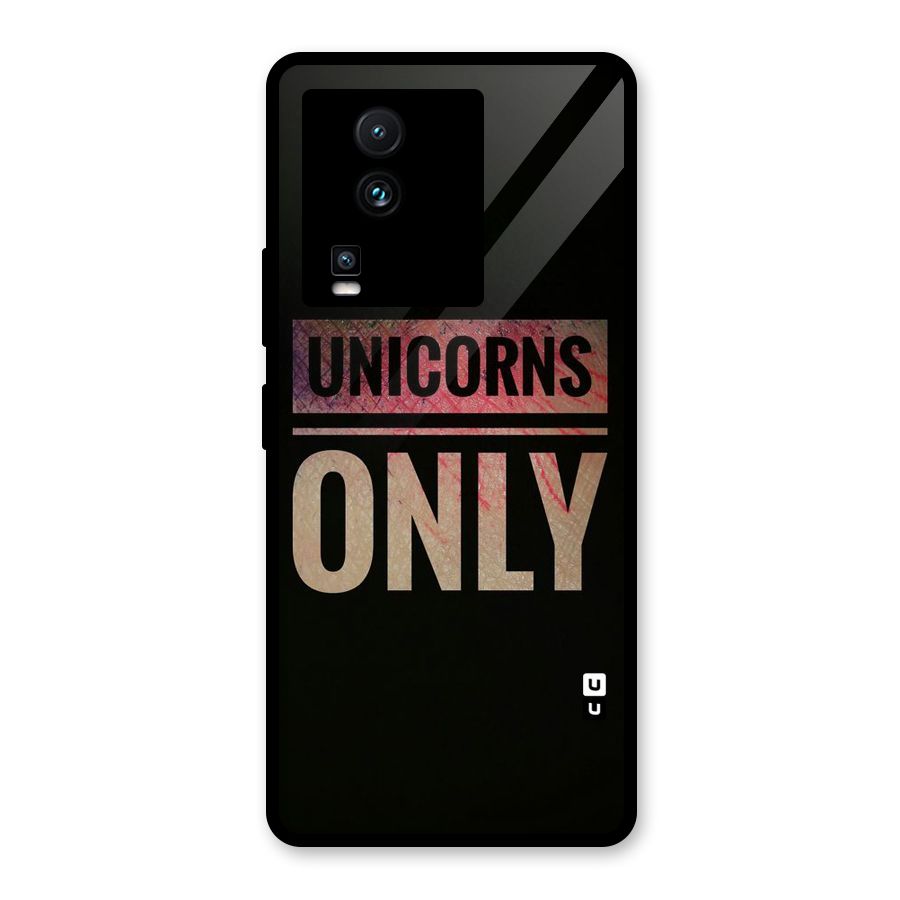 Unicorns Only Glass Back Case for Vivo iQOO Neo 7 Pro
