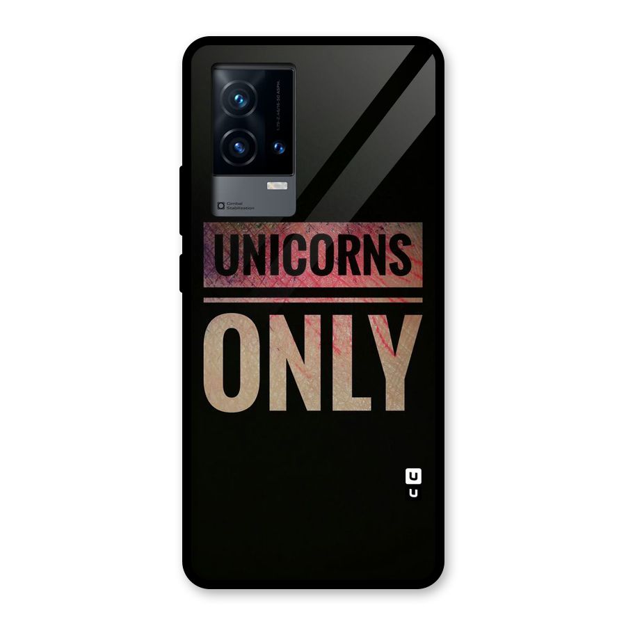 Unicorns Only Glass Back Case for iQOO 9 5G