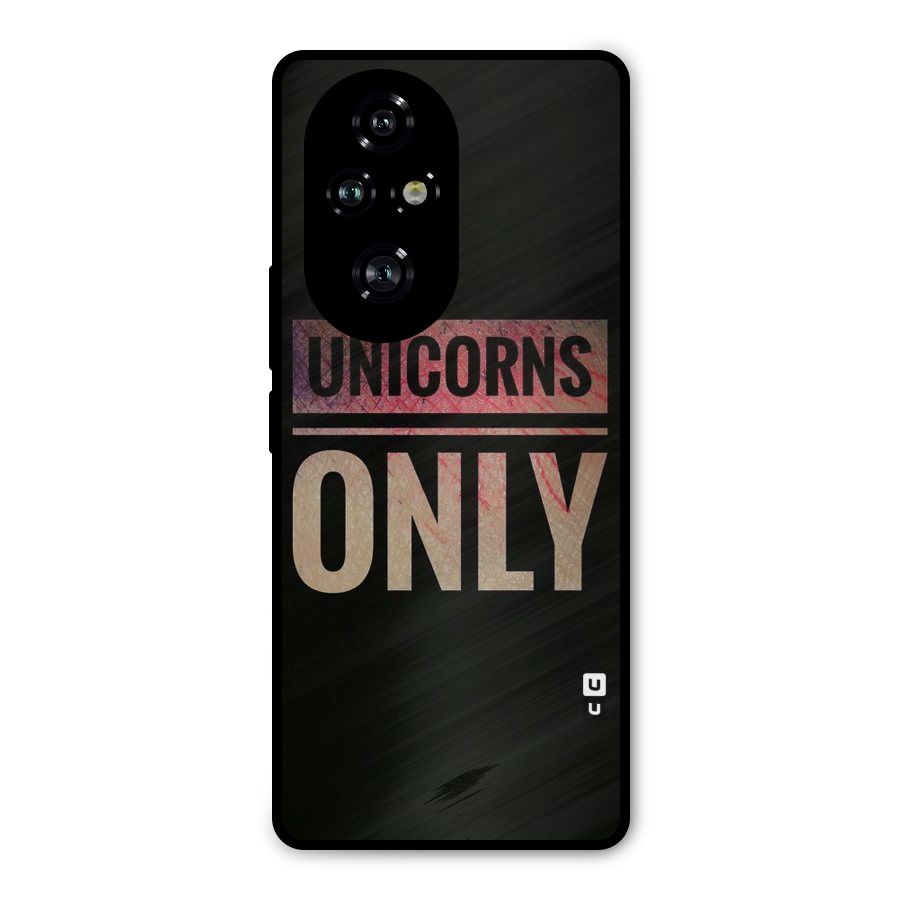 Unicorns Only Metal Back Case for Honor 200 Pro