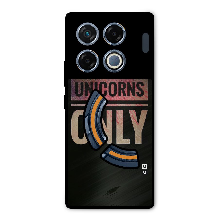 Unicorns Only Metal Back Case for Infinix GT 20 Pro