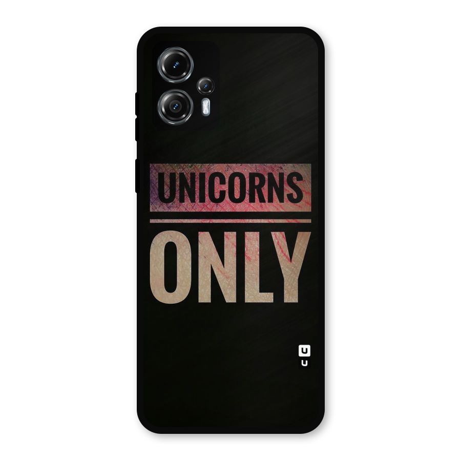 Unicorns Only Metal Back Case for Moto G13
