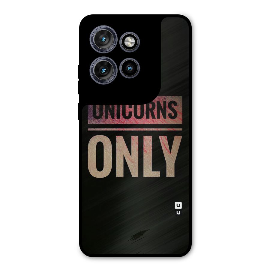 Unicorns Only Metal Back Case for Motorola Edge 50 Neo