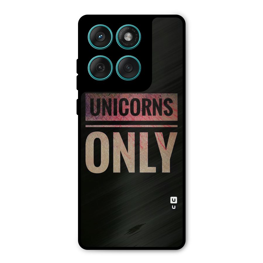 Unicorns Only Metal Back Case for Motorola Edge 60