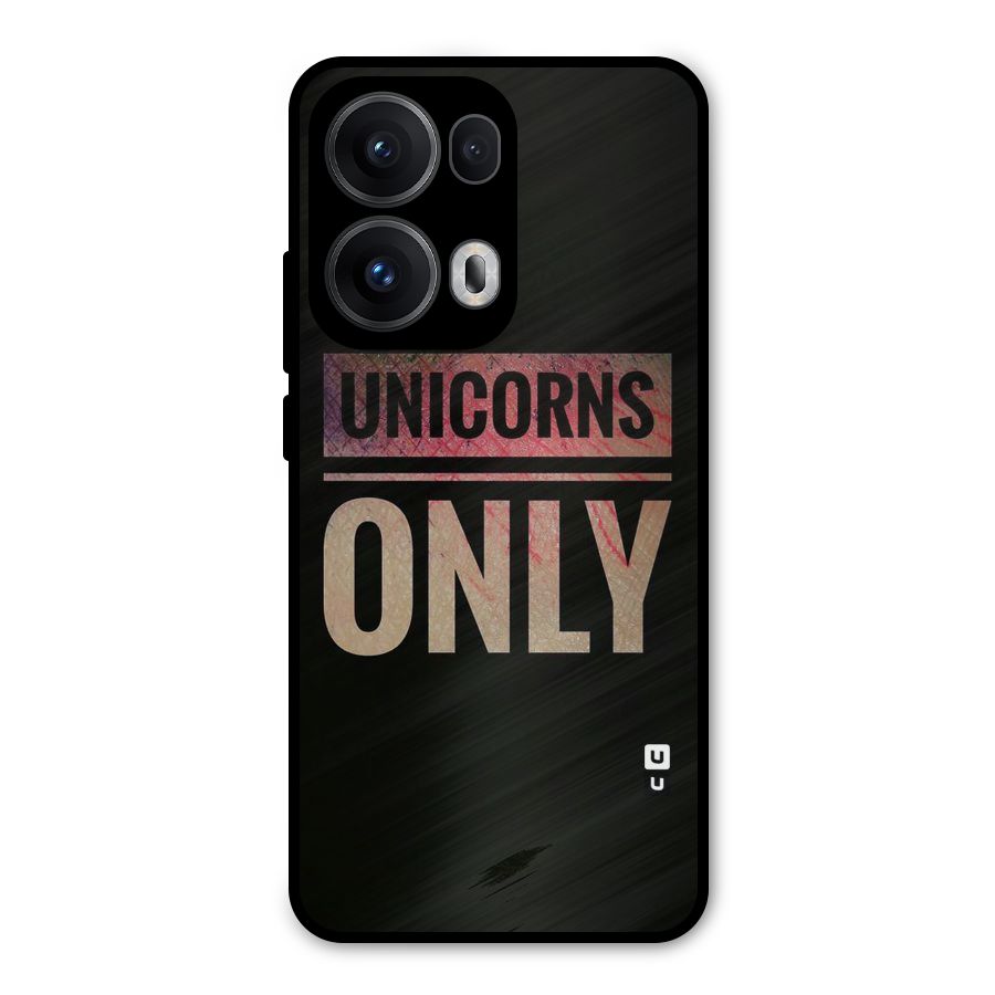Unicorns Only Metal Back Case for Oppo Reno13 Pro