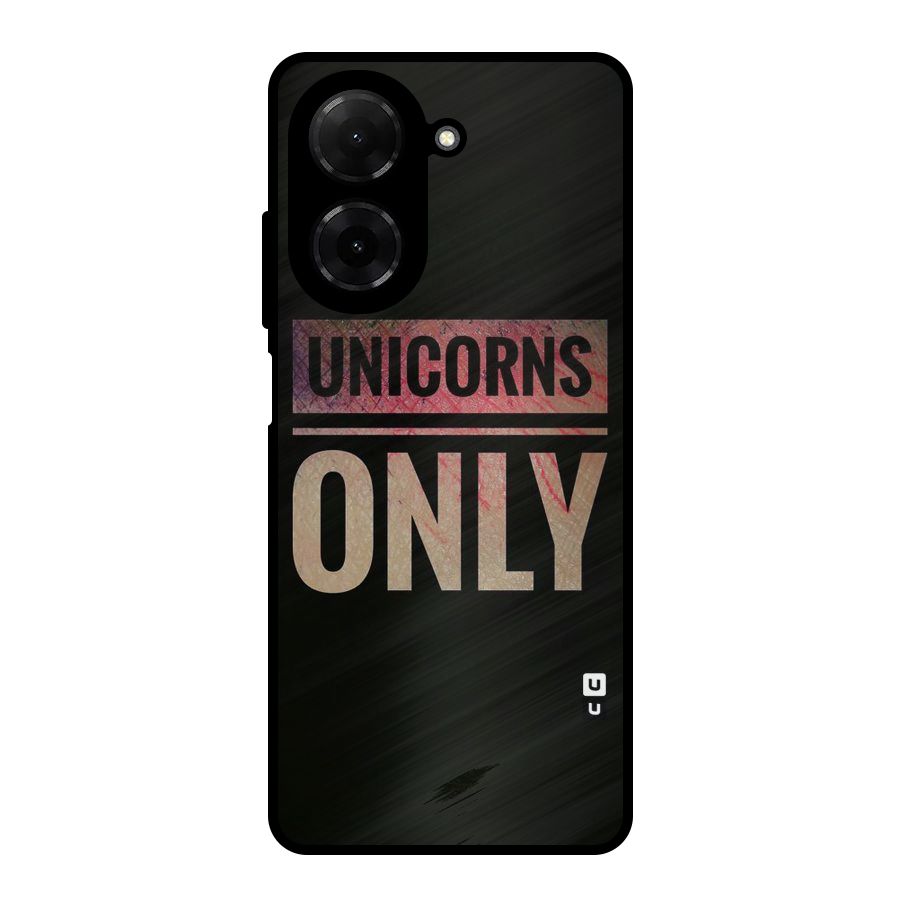 Unicorns Only Metal Back Case for Poco C71