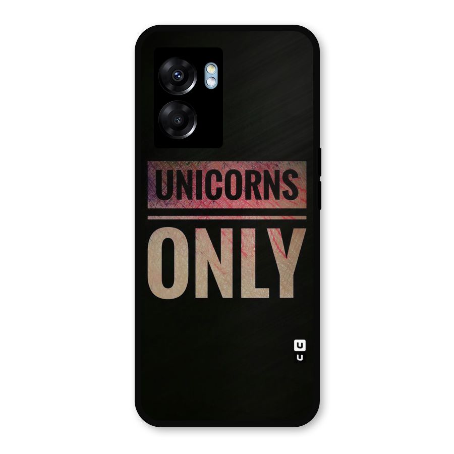 Unicorns Only Metal Back Case for Realme Narzo 50 5G