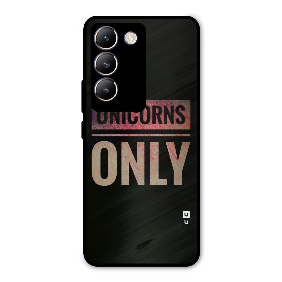 Unicorns Only Metal Back Case for Vivo T3 5G