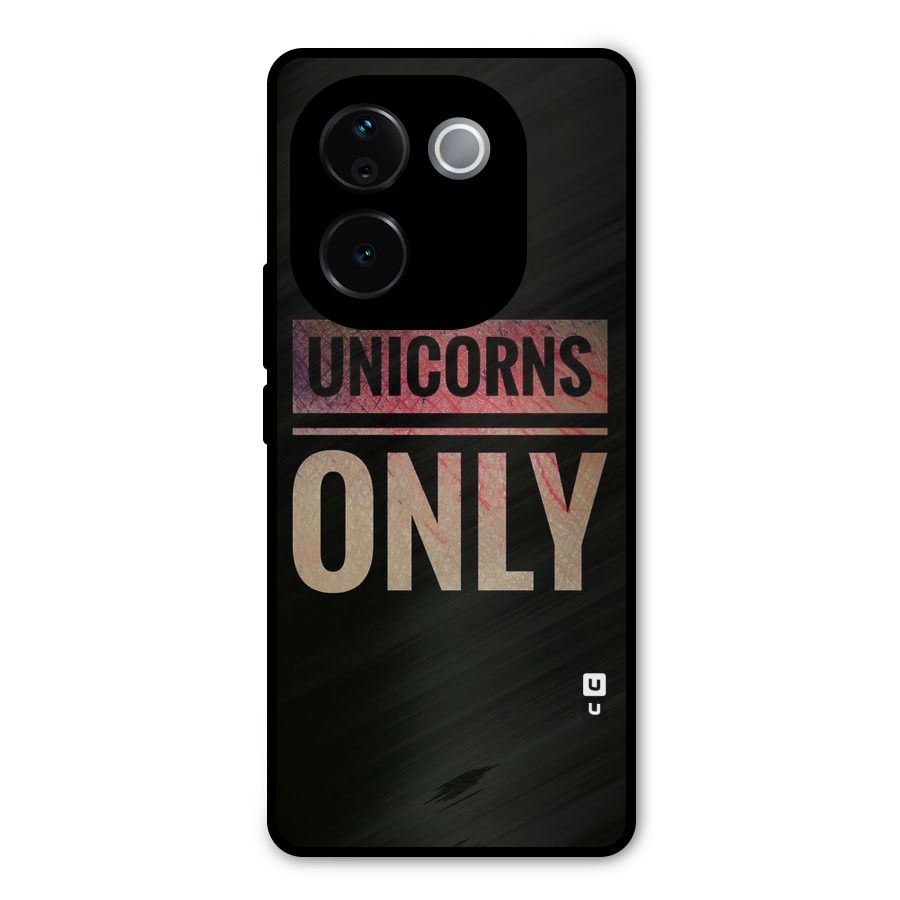 Unicorns Only Metal Back Case for Vivo T3 Pro