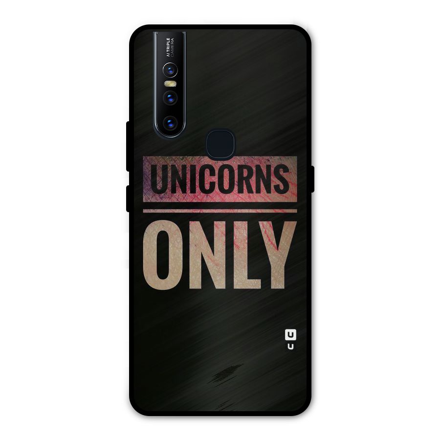 Unicorns Only Metal Back Case for Vivo V15