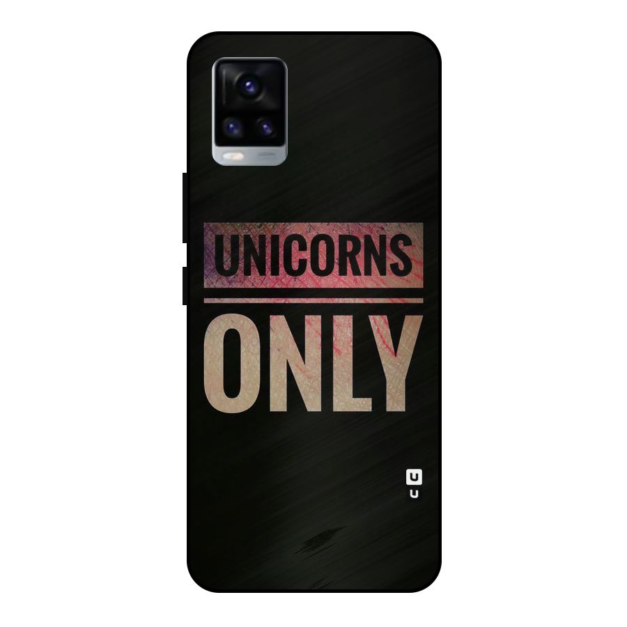Unicorns Only Metal Back Case for Vivo V20
