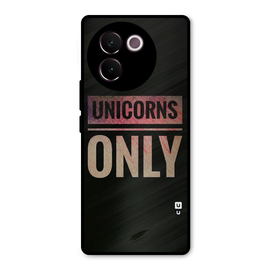 Unicorns Only Metal Back Case for Vivo V30e