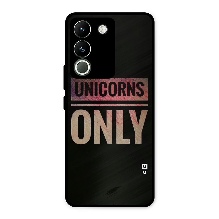 Unicorns Only Metal Back Case for Vivo Y200