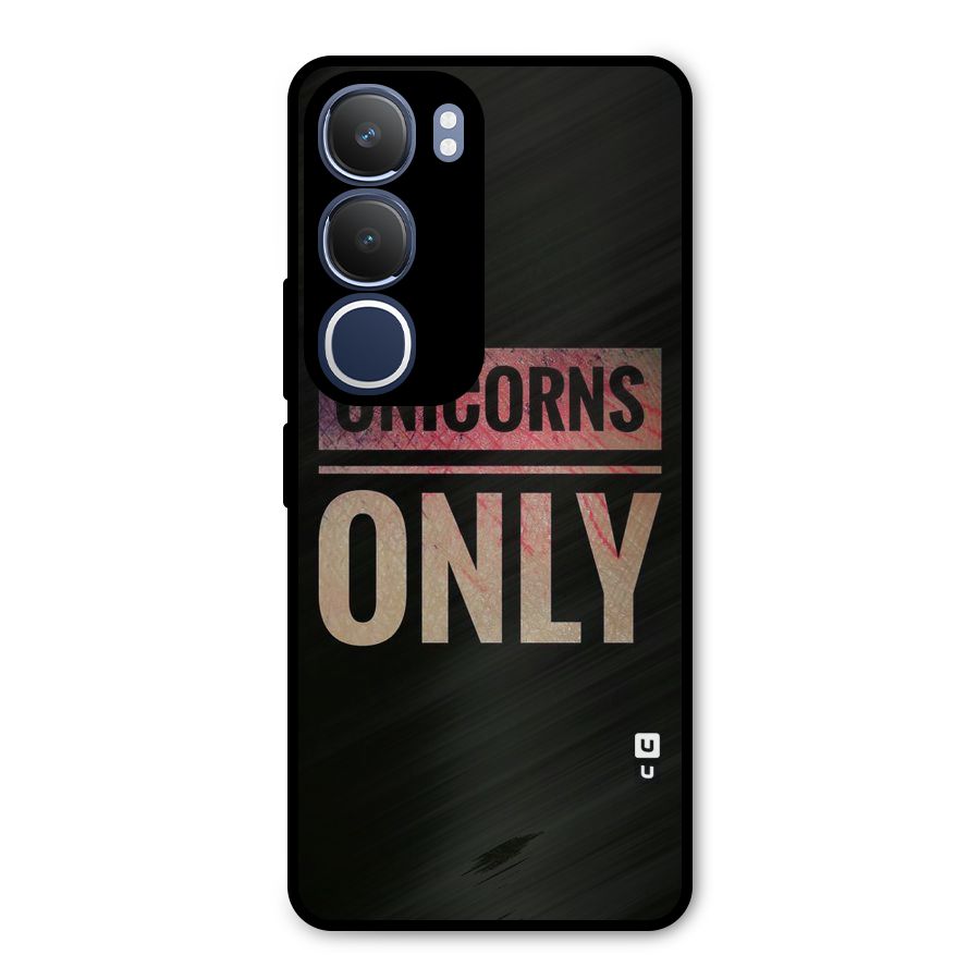 Unicorns Only Metal Back Case for Vivo Y29