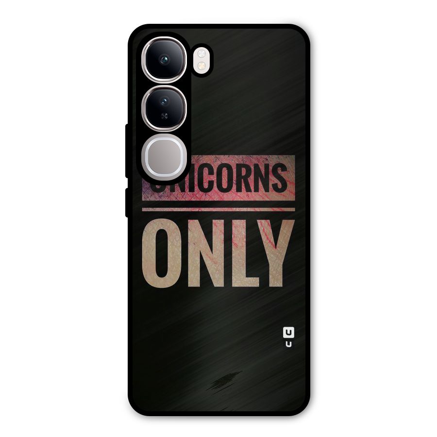 Unicorns Only Metal Back Case for Vivo Y300