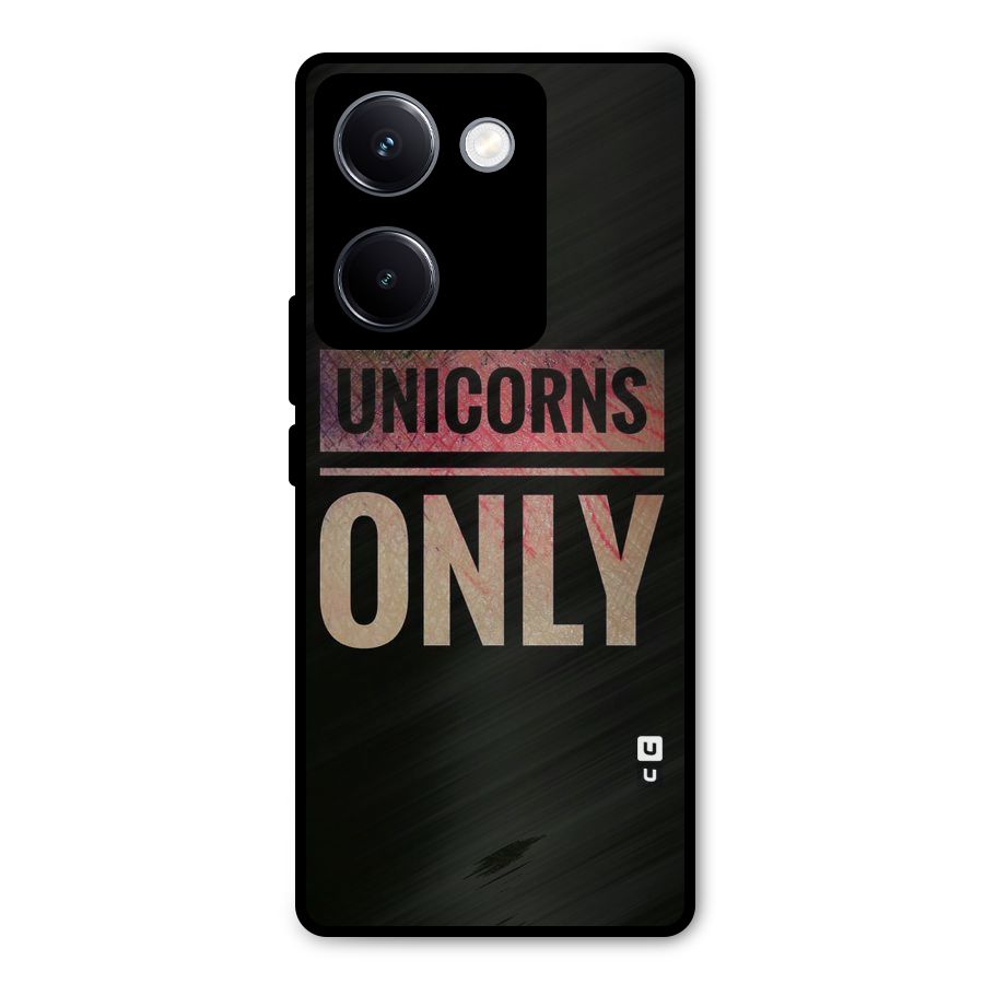 Unicorns Only Metal Back Case for Vivo Y300 Plus