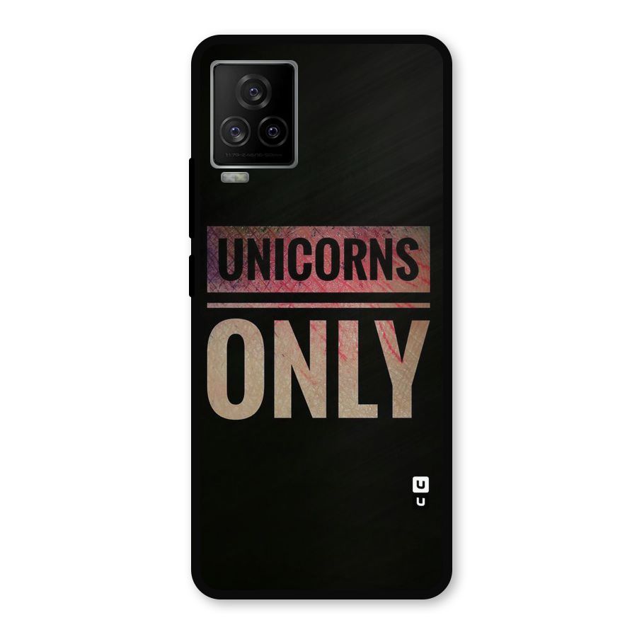 Unicorns Only Metal Back Case for iQOO 7 Legend 5G