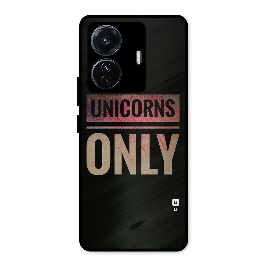 Unicorns Only Metal Back Case for iQOO Z6