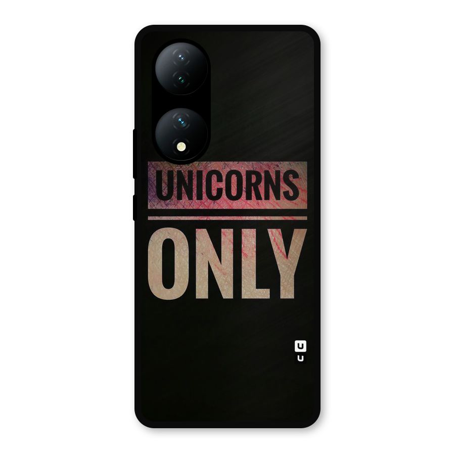 Unicorns Only Metal Back Case for iQOO Z7