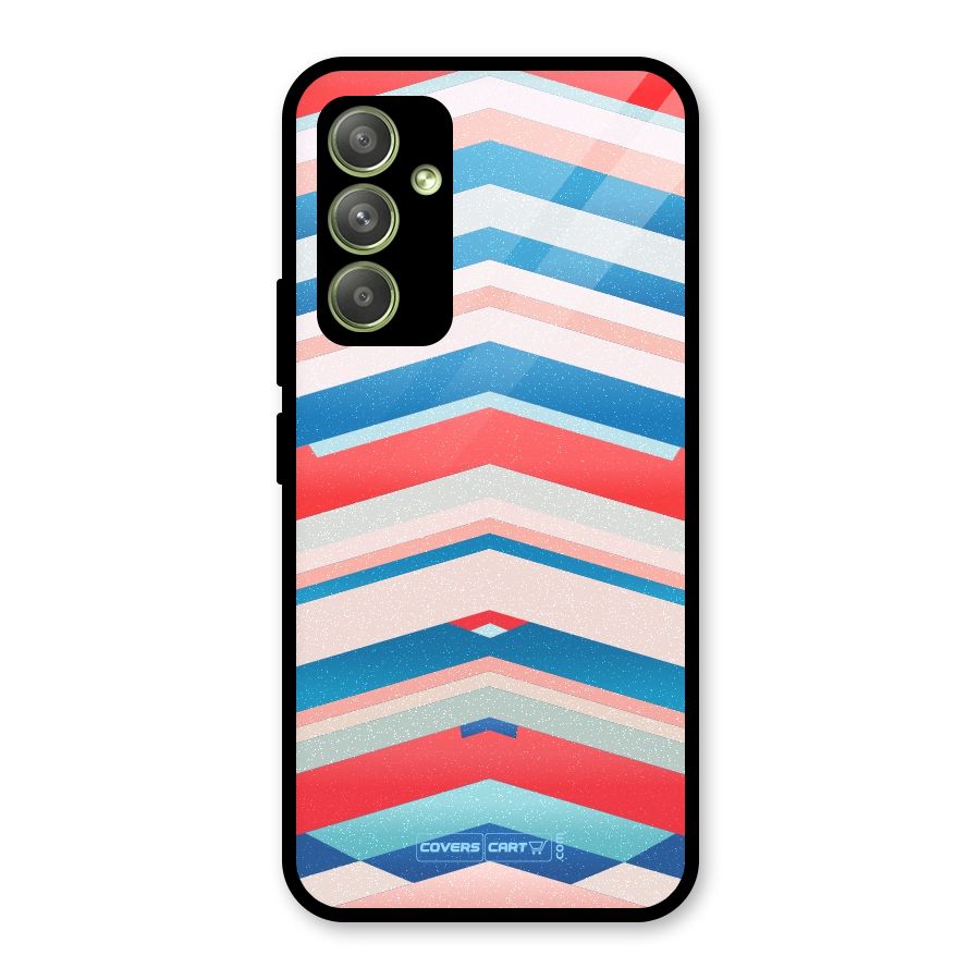 Unique Vibrant Colours Glass Back Case for Galaxy A54