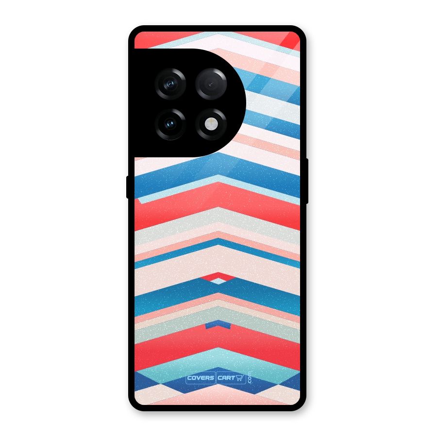 Unique Vibrant Colours Glass Back Case for OnePlus 11R