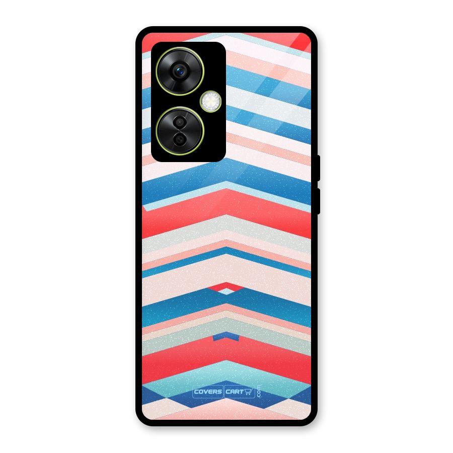 Unique Vibrant Colours Glass Back Case for OnePlus Nord CE 3 Lite