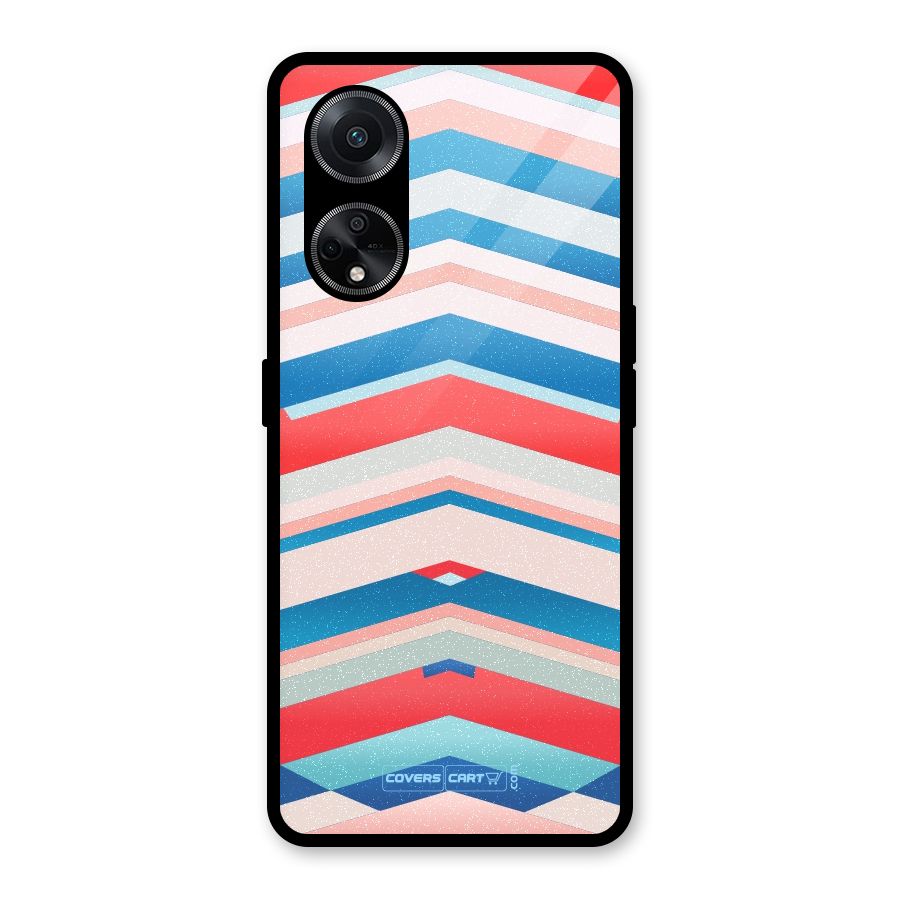 Unique Vibrant Colours Glass Back Case for Oppo F23
