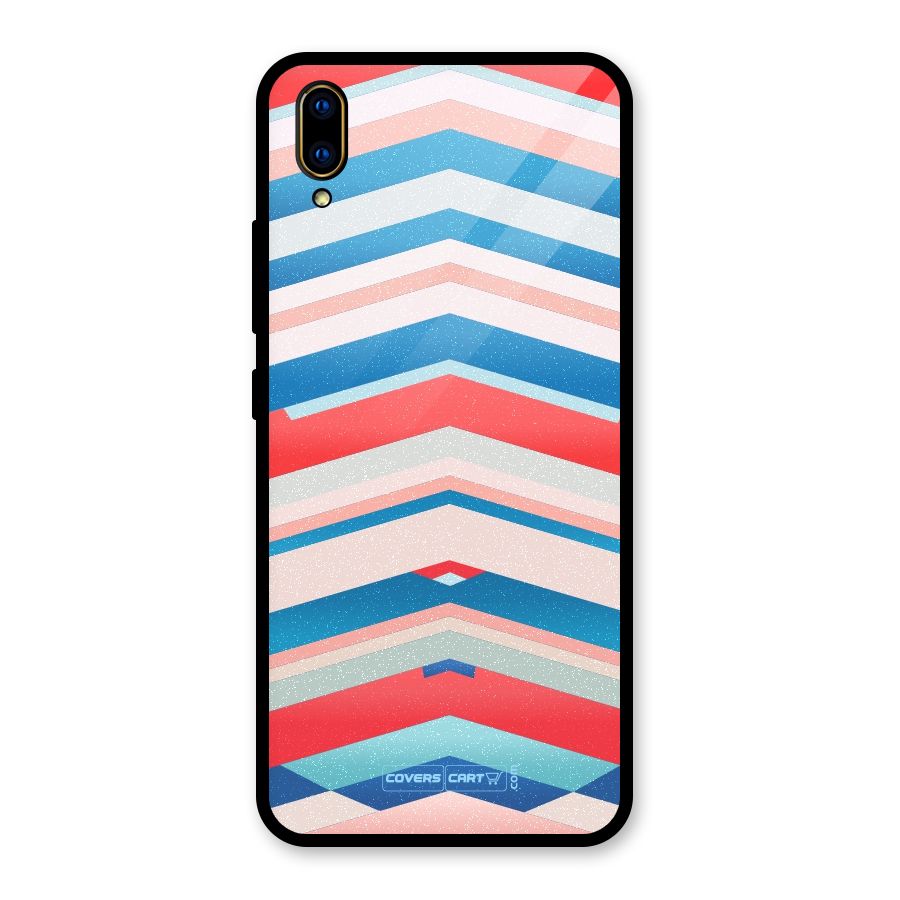 Unique Vibrant Colours Glass Back Case for Vivo V11 Pro