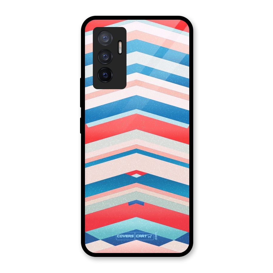 Unique Vibrant Colours Glass Back Case for Vivo V23e