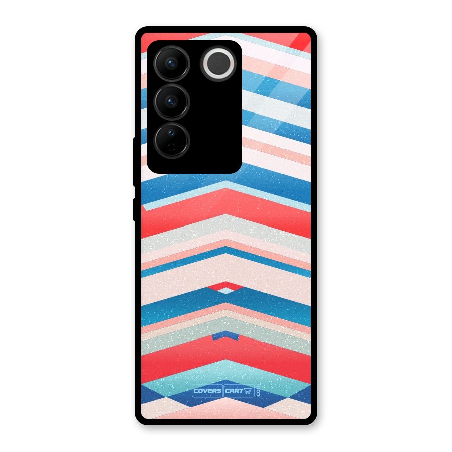 Unique Vibrant Colours Glass Back Case for Vivo V27