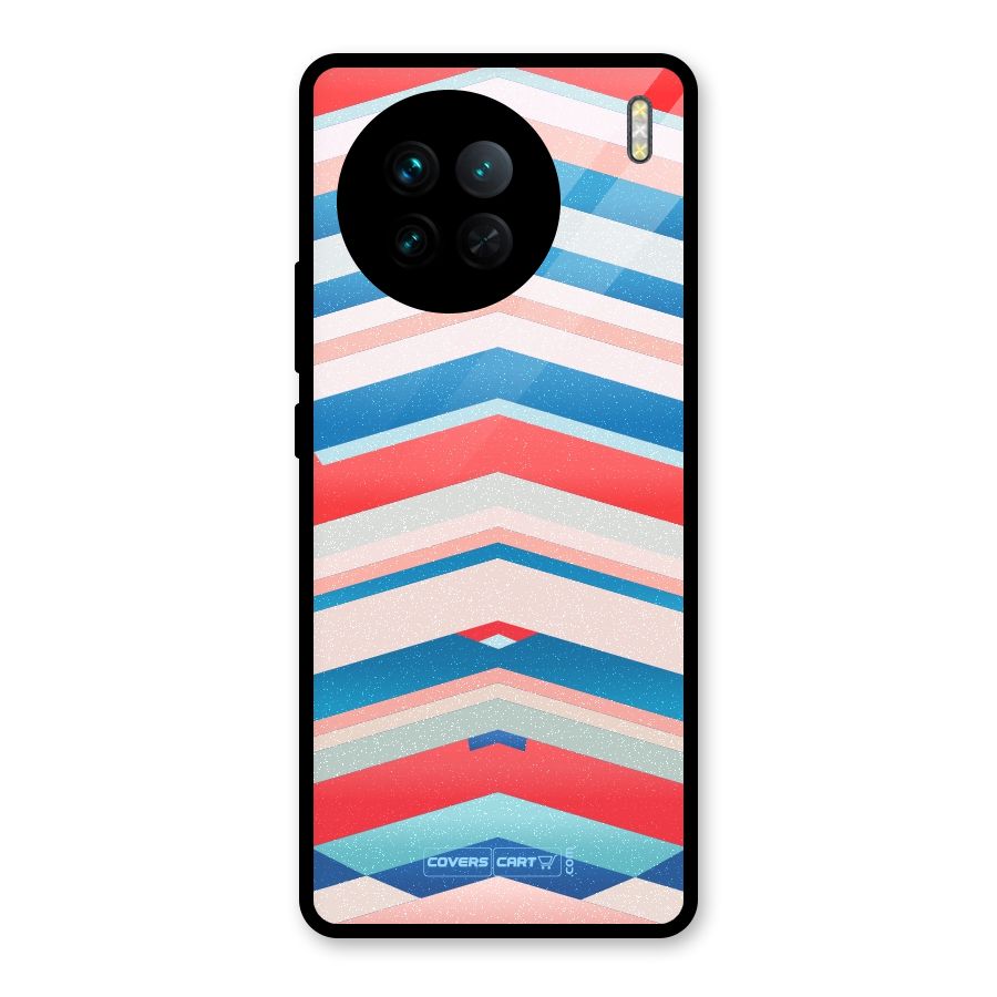 Unique Vibrant Colours Glass Back Case for Vivo X90
