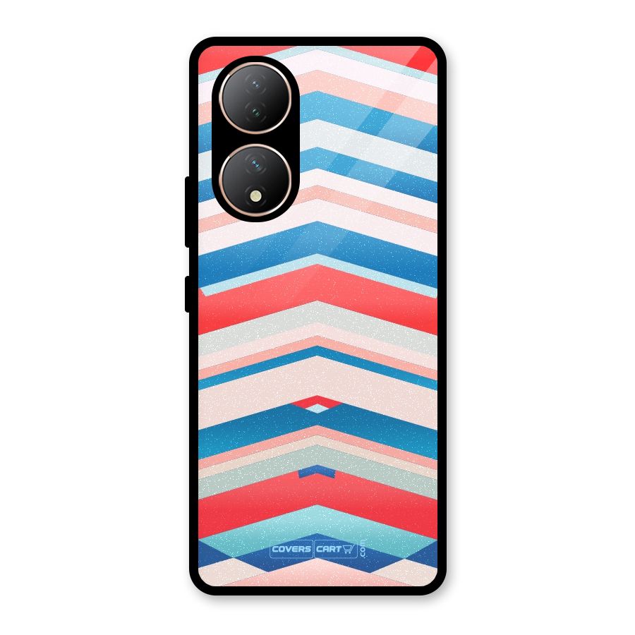 Unique Vibrant Colours Glass Back Case for Vivo Y100A