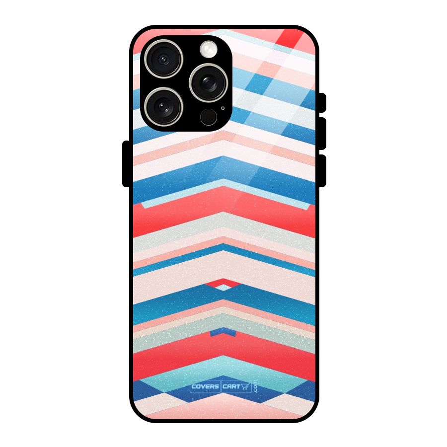 Unique Vibrant Colours Glass Back Case for iPhone 15 Pro Max