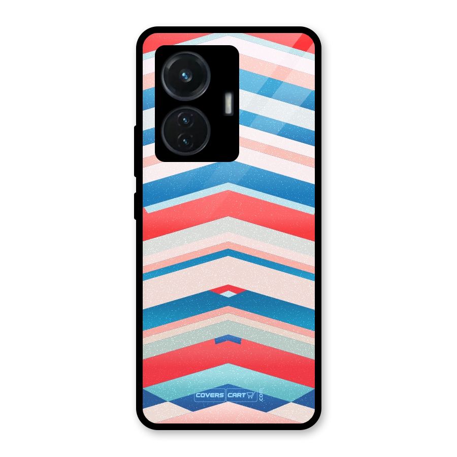 Unique Vibrant Colours Glass Back Case for iQOO Z6 44W