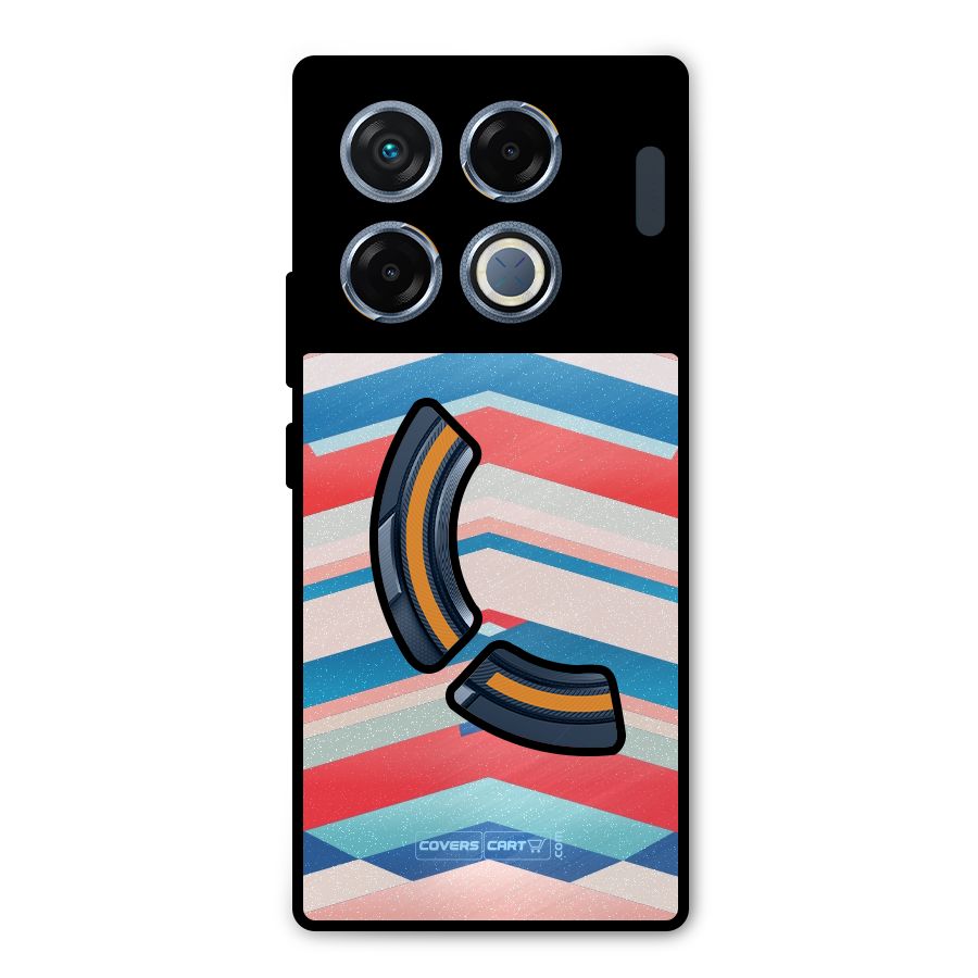 Unique Vibrant Colours Metal Back Case for Infinix GT 20 Pro